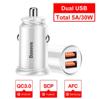 White Dual USB